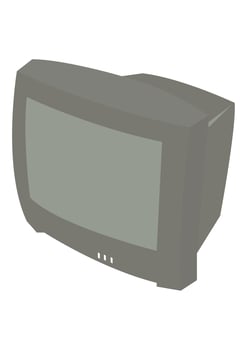 old retro tv vector