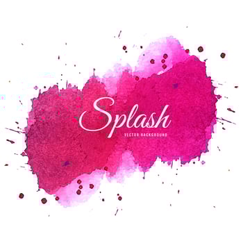 Soft Pink Watercolor splash design vector