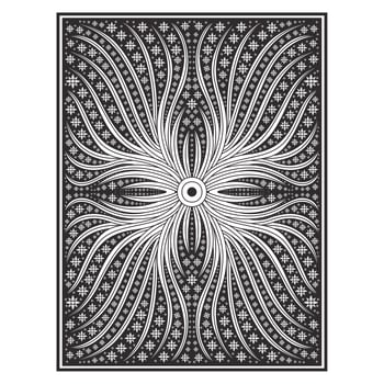 Abstract botanical lines pattern  vector