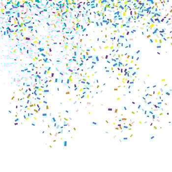 Falling confetti background  vector