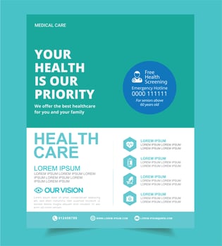 Medical Hospital Health Template vector