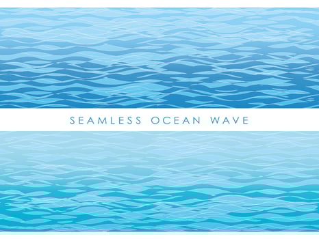 Set of seamless wave patterns. vector