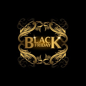 Black Friday sale vector