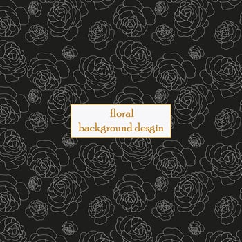 elegant floral pattern vector