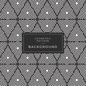 Abstract triangle and swirl pattern vector