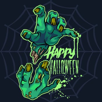 Zombie Hands Halloween  vector