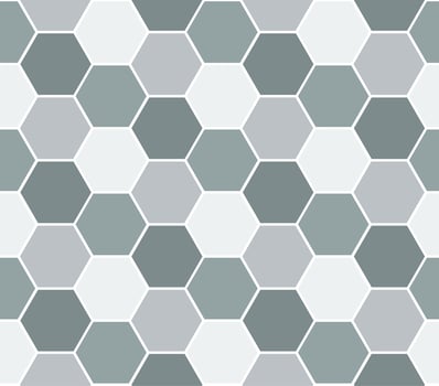 Multicolored hexagon geometric seamless background. vector