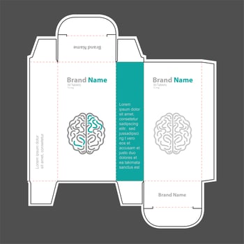 Drug box concept vector