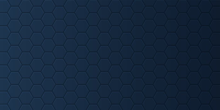 Banner with hexagonal pattern vector