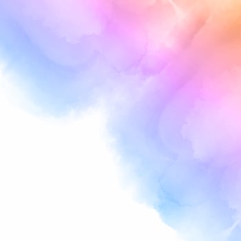 Pastel coloured watercolour background vector