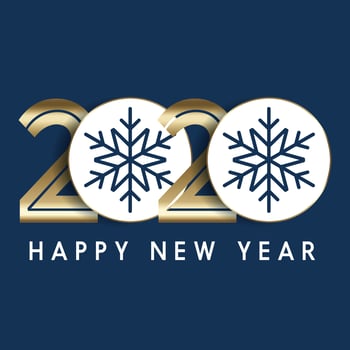Happy New Year minimalist background  vector