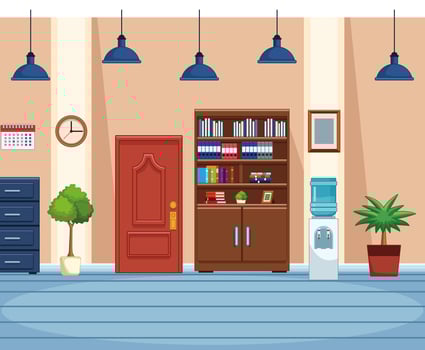 Business office workplace vector