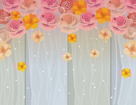 Vintage floral background vector
