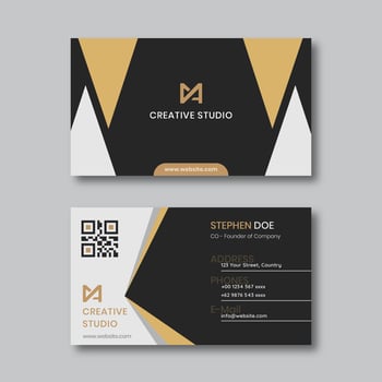 Modern business card template vector