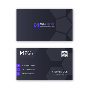 Modern business card template vector