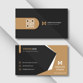 Modern business card template vector