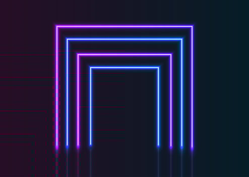 Neon lines background vector