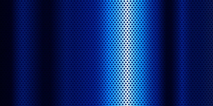 Blue metallic banner with diamond design vector