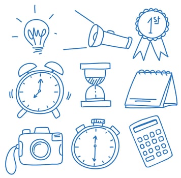 A Set of Doodle Symbol vector