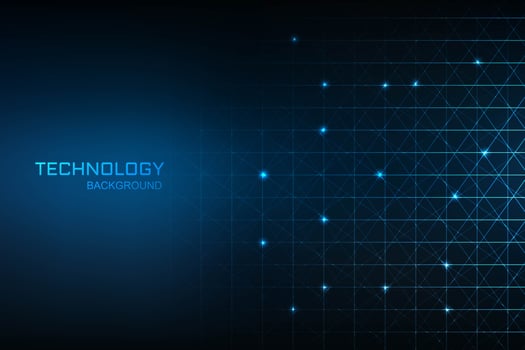 Technology digital concept blue background vector