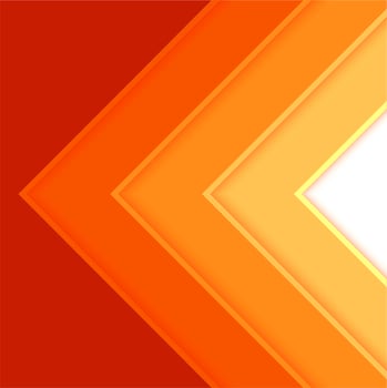 Triangular steps in shades of orange vector