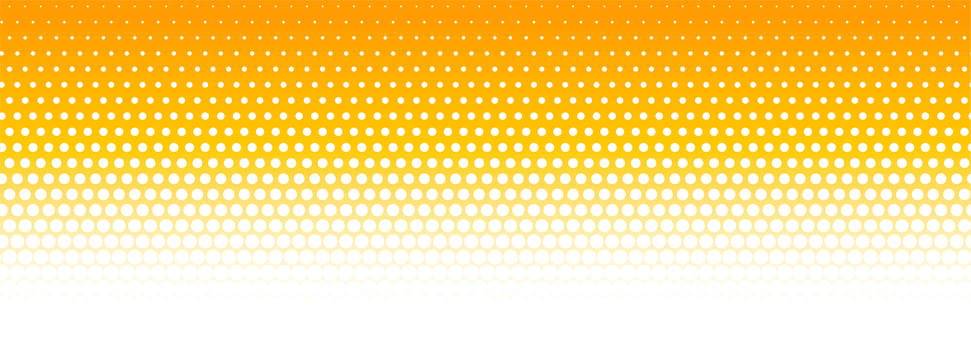 Orange and white halftone pattern banner vector