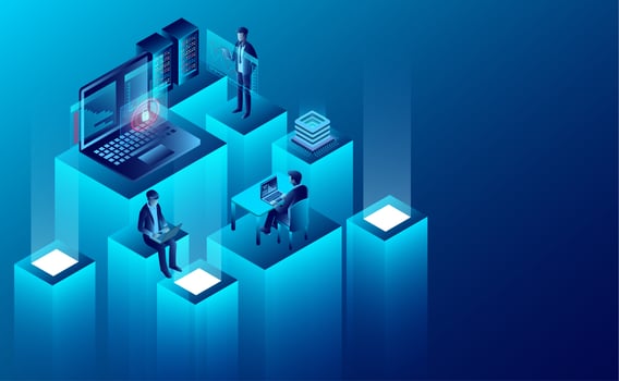 Digital technology concept vector