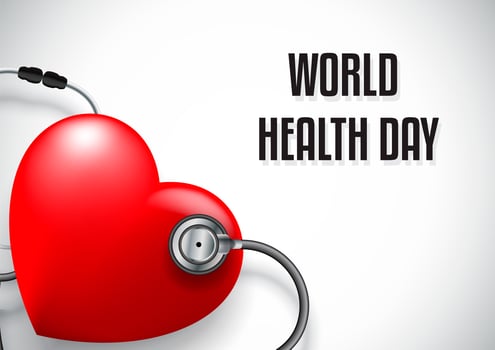 World health day concept vector