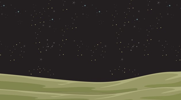 Night Sky with Stars Background  vector