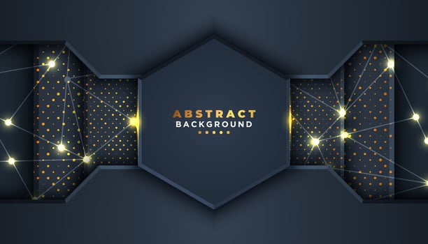 Dark Luxury Got Dot Geometric Background  vector
