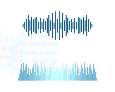 Sound and Frequency Wave Symbol Illustration vector