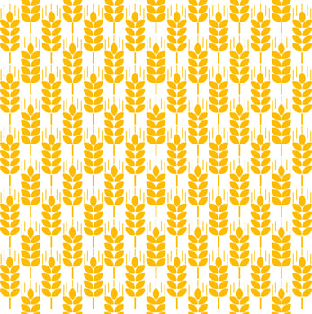 Wheat ears seamless pattern vector