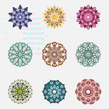 Colorful Mandala Set vector