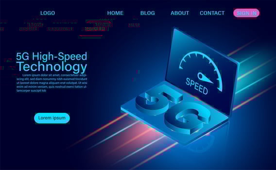 5G High-Speed Technology vector