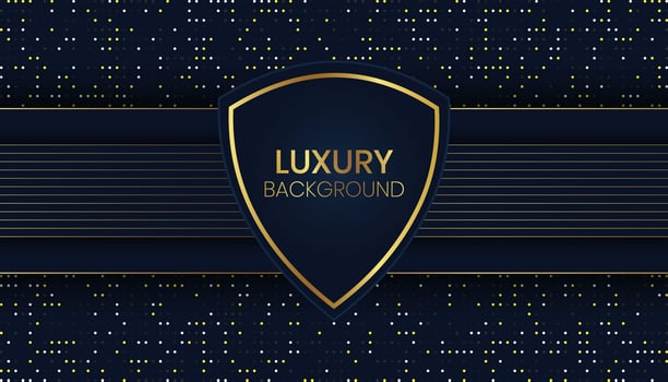 Luxurious Dark Background With Gold Glitter vector