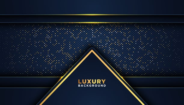 Dark Dark Luxury Frame with Gold Dots vector