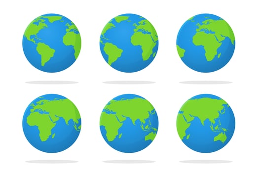 Earth Icon set vector