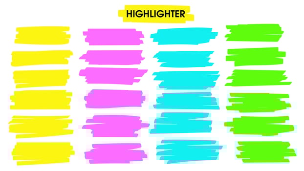 Highlight brush lines vector