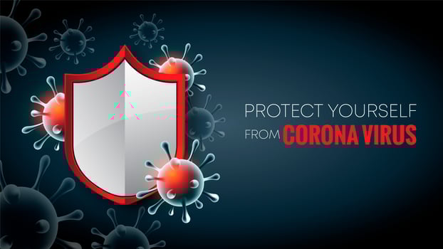 Stop CORONA VIRUS Background vector
