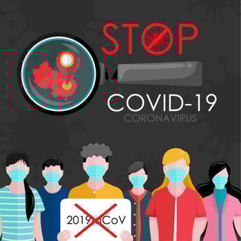 Stop COVID-19 Corona Virus vector