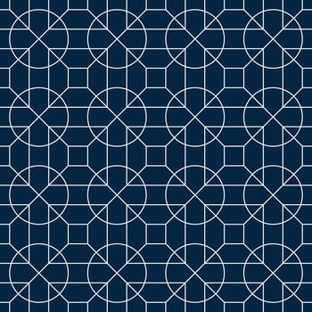 White and Blue Geometric Circle Pattern vector