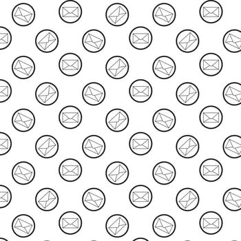 mail icon pattern vector