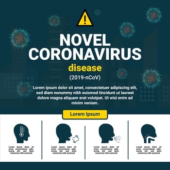 COVID-19 Educational Infographic vector
