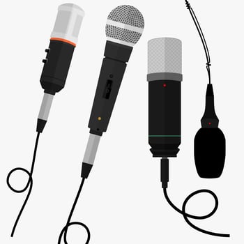 Set of Microphones vector