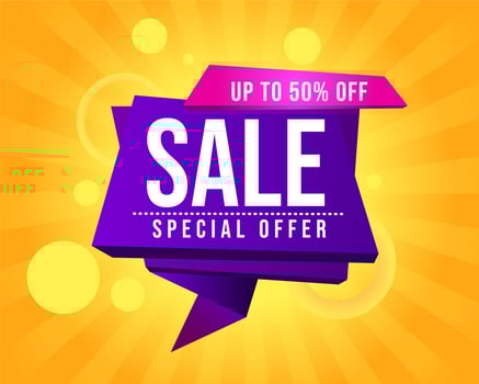 Purple Sign Big Sale Banner Template vector