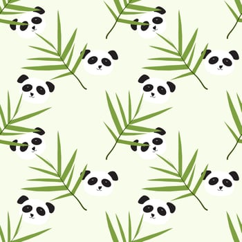 Cute Panda Pattern vector
