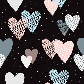 Cute Love Shape Heart Background  vector