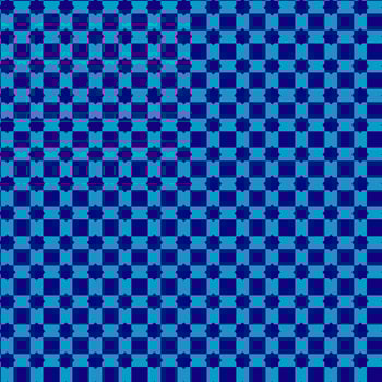 Blue Star and Square Repeating Pattern  vector