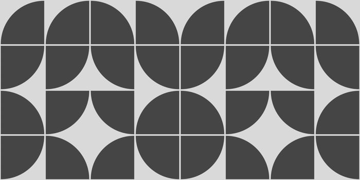 Black and White Curved Geometric Shapes vector