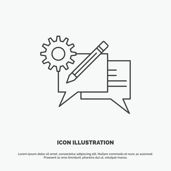 Online Communication Icon Design vector